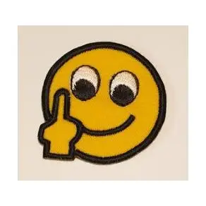 Smiley med Fuck finger - 