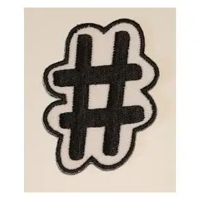 Hashtag symbol emblem - 